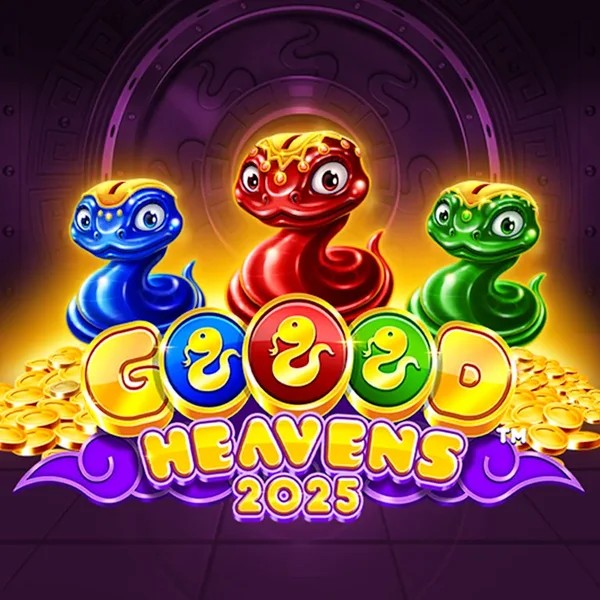 Official Slots logo: Goood Heavens by Rarestone Gaming at SpinoGambino Casino