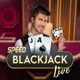 Official Live Casino logo: Speed Blackjack by Pragmatic Play at SpinoGambino Casino
