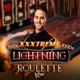 XXXtreme Lightning Roulette logo by Evolution at SpinoGambino Casino